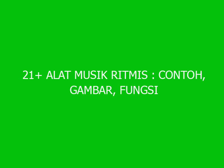 21+ Alat Musik Ritmis : Contoh, Gambar, Fungsi Dan Jenisnya - Ngelmu